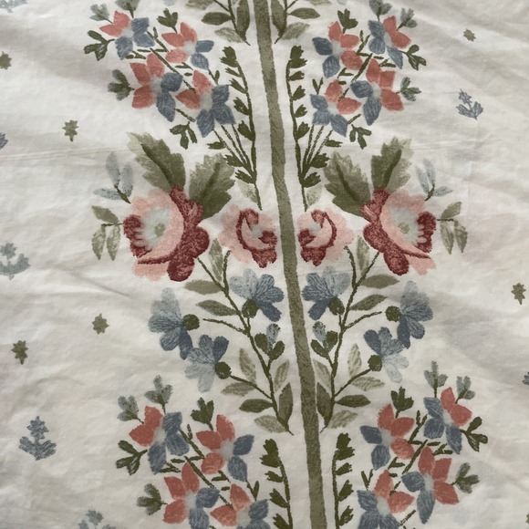 Historic Royal‎ Palaces Duvet Cover King Pink Blue Hampton Court Floral 92